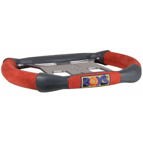 Steering wheel BOX'S EDC black/red