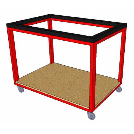 Desserte pour kart électrique 4 roulettes