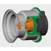 Wheel Drive motor PMSG 100-500 ratio 4/7
