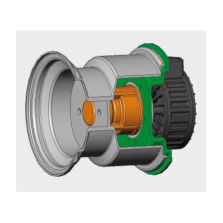 Wheel Drive motor PMSG 100-500 ratio 4/7