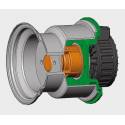 Wheel Drive motor PMSG 100-500 ratio 4/7