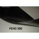 Black HDPE strip 1000x500x3 mm