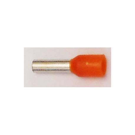 Cable end insulated 4mm2 orange