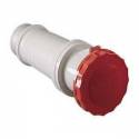 Prise 125A femelle Pratika rouge 3P+N+T