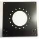 Plaque support moteur MOTENERGY en acier 6mm pour banc moteur hauteur 132mm 