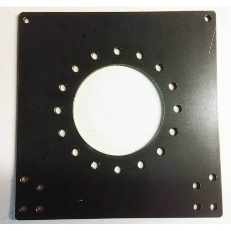 Plaque support moteur MOTENERGY en acier 6mm pour banc moteur hauteur 132mm 