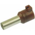 Embout de câblage 10mm2 marron 12mm