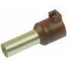 Cable end insulated 10mm2 brown 12mm