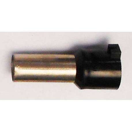 Cable end insulated 25mm2 black 17.5mm
