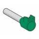 Embout de câblage 6mm2 vert long