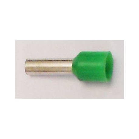 Cable end insulated 6mm2 green
