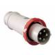 Prise 125A mâle Pratika rouge 3P+N+T