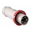 Prise 125A mâle Pratika rouge 3P+N+T