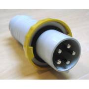 Plug 63A male PK yellow 3P+N+T