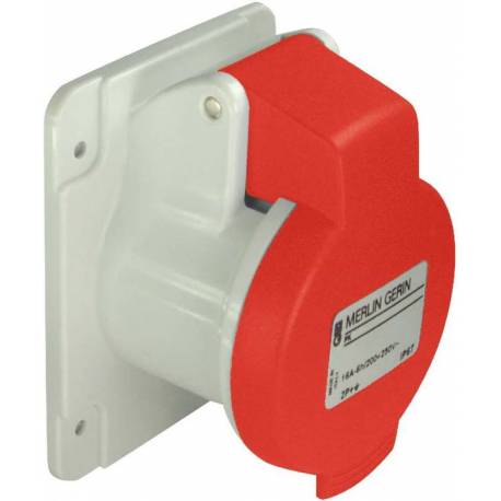 Socket 16A male red 3P+N+T 380V-415V
