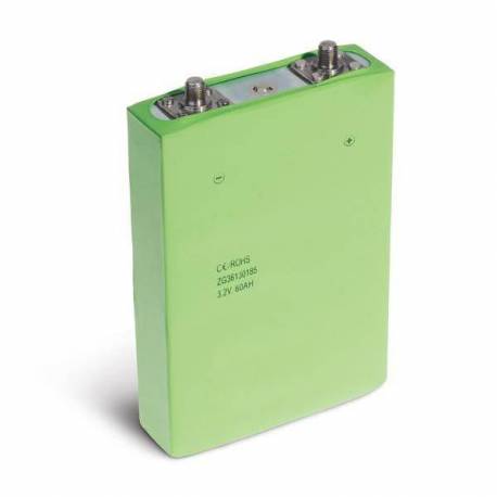 Cellule Lithium LiFePO4 60Ah 3.2V boitier aluminium