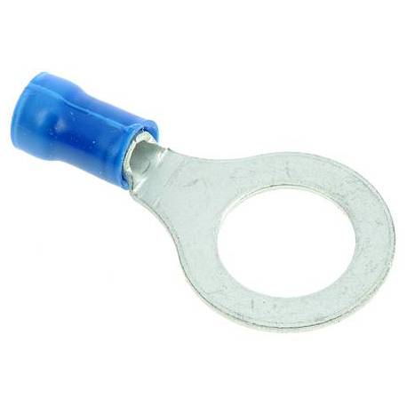 Crimp 10mm blue ring terminal for 2,5mm2 cable