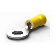Crimp 6mm yellow ring terminal for 6mm2 cable