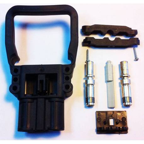 PRISE DE CHARGE REMA EURO 160A FEMELLE POUR CÂBLE 25MM2 AVEC POIGNÉE