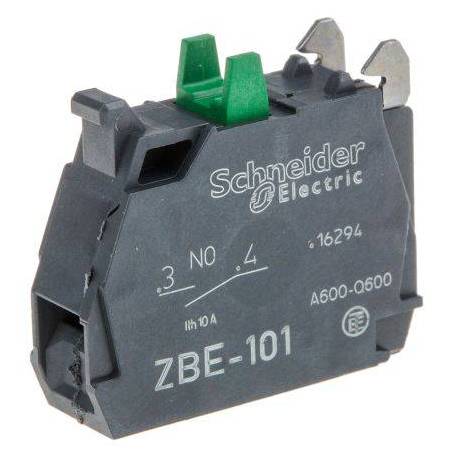 Green screw-on auxiliary contact NO