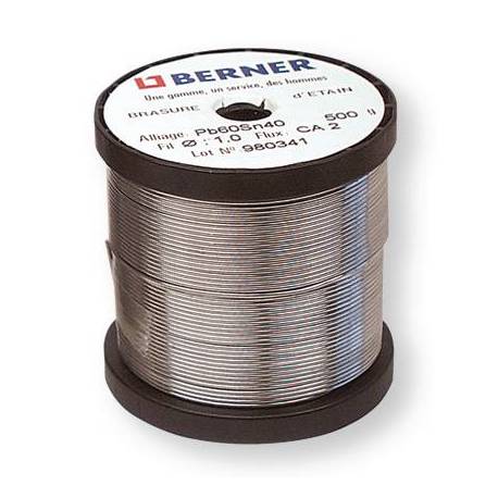 Soudure étain Pb60Sn40 1mm 500g