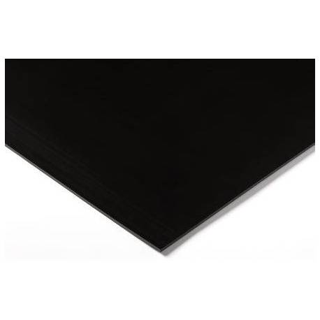Black HDPE strip 1000x500x3 mm