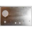 Support plate for GEN4 controller, 63A socket and emergency stop