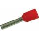 Embout de câblage 1mm2 rouge