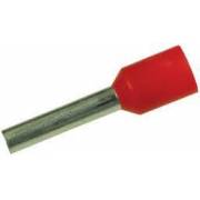Cable end insulated 1mm2 red