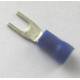 Cosse à fourche isolée L 4mm câble 2.5mm2 bleue