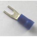 Blue Insulated fork L 4mm 2.5mm2 cable