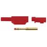 Banana plug 4mm red IP2x