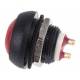 Red waterproof push button D13mm 1NO