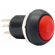 Bouton poussoir étanche rouge D13mm NO-NC