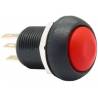 Bouton poussoir étanche rouge D13mm NO-NC