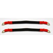 Kit of 2 cable 60cm 25mm² red and black