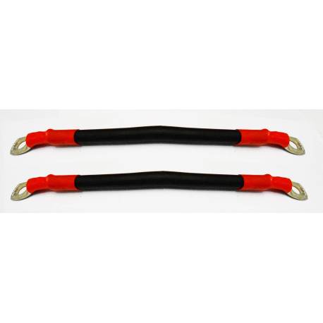 Kit de 2 câble de 60cm 25mm² rouge et noir