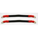 Kit de 2 câble de 60cm 25mm² rouge et noir