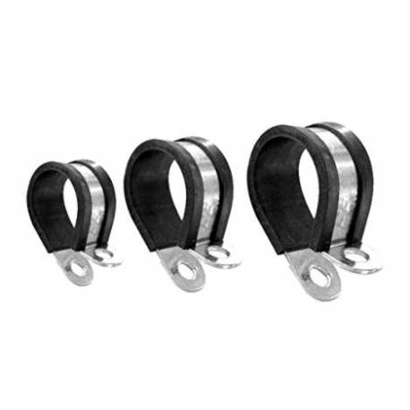 Collier fixation inox / caoutchouc