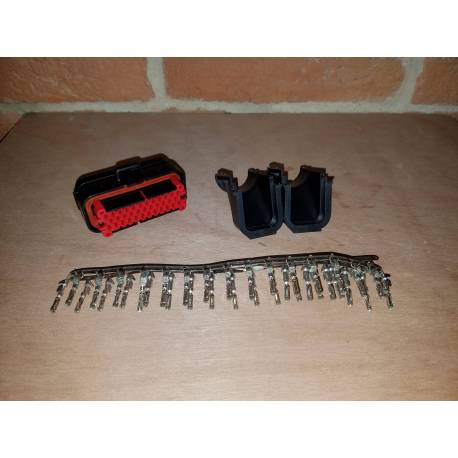 CONNECTEUR 35 BROCHES FEMELLE AMPSEAL AVEC 35 CONTACTS ET CAPOT