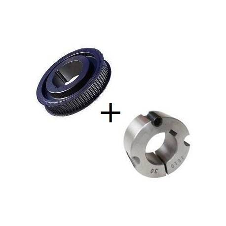 Couronne 80 dents acier pour arbre 40mm