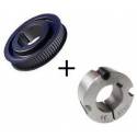 Steel pulley 80 teeth for 40mm shaft
