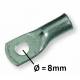 Cosse tubulaire droite à œillet Ø 8 mm