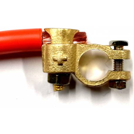 Cosse de batterie positive (+) double serrage