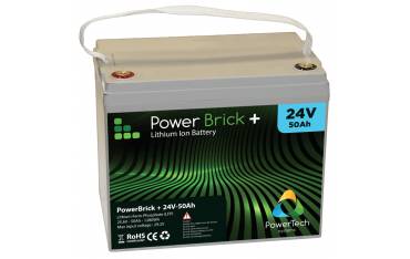 24V – 50Ah Lithium battery – PowerBrick+