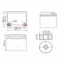 Battery YUASA REC50-12, Traction
