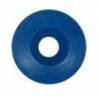 Rondelle cuvette plastique 6mm bleue