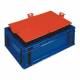 Stacking container 60 liters plastic blue